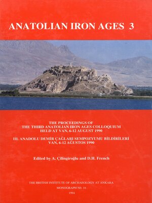 cover image of Anatolian Iron Ages 3